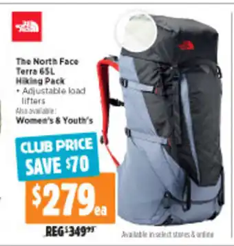 Anaconda The North Face Terra 65L Hiking Pack offer