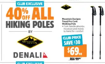 Anaconda Mountain Designs Tread Pro Cork Walking Pole offer