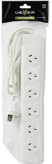 Chevron 6 Outlet Powerboard