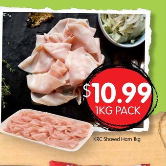 Spudshed KRC Shaved Ham 1kg offer