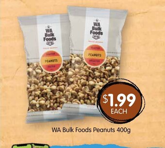 Spudshed Wa Bulk Foods Peanuts 400g offer