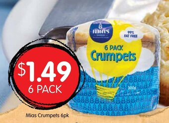 Spudshed Mias Crumpets 6pk offer