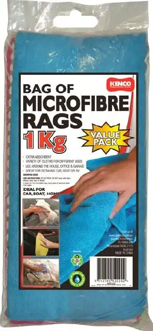 Kenco Bag of Microfibre Rags 1kg