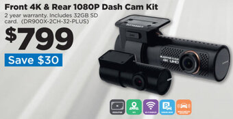 Repco Front 4K & Rear 1080P Dash Cam Kit offer