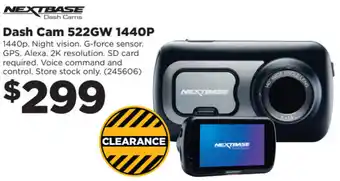 NextBase Dash Cam 522GW 1440P