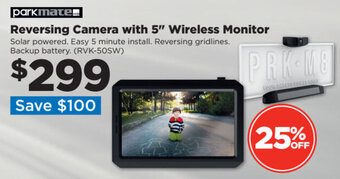 Repco Parkmate Reversing Camera with 5" Wireless Monitor offer