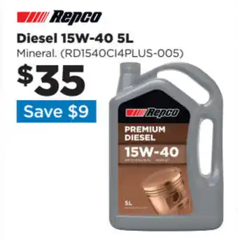 Repco Repco Diesel 15W-40 5L offer