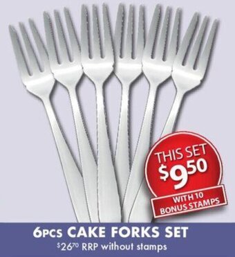 Foodland 6pcs Cake Forks Set offer