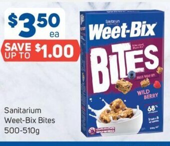 Foodland Sanitarium Weet-Bix Bites 500-510g offer