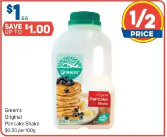 Foodland Green's Original Pancake Shake $0.50 Per 100g offer