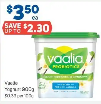 Foodland Vaalia Yoghurt 900g $0.39 Per 100g offer