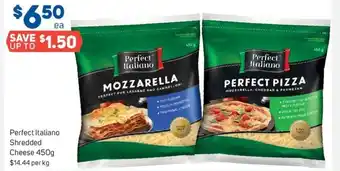 Foodland Perfect Italiano Shredded Cheese 450g $14.44 Per kg offer