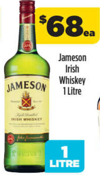 Liquorland Jameson Irish Whiskey 1 Litre offer