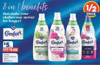 Foodland Comfort Fabric Conditioner 900ml $5.60 Per Litre offer