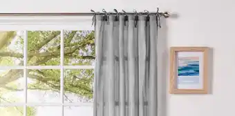 Spotlight 50% off Coastal Sheer Tie Top Curtain offer