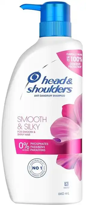 BIG W Head & Shoulders Smooth & Silky Anti Dandruff Shampoo 400ml offer