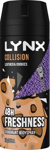 BIG W Lynx Collision Leather + Cookies Aerosol Deodorant 165ml offer