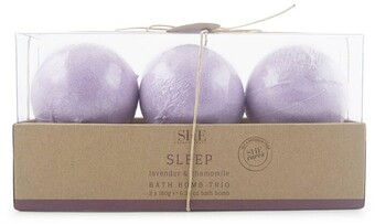 BIG W Om SHE Aromatherapy Bath Bomb Trio - Sleep offer