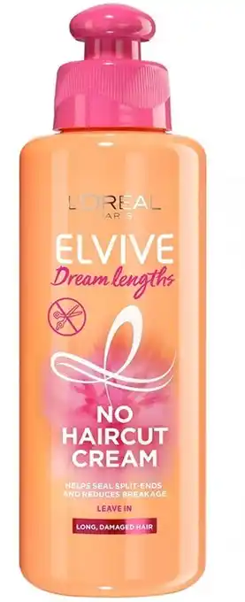 BIG W L'Oreal Paris Elvive Dream Lengths No Hair Cut Cream Leave-In Treatment 200ml offer