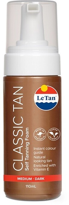 BIG W Le Tan Classic Foam Mousse 110ml - Medium/Dark offer