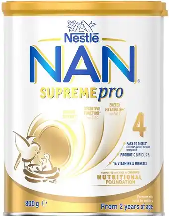 Nestlé Nan Supremepro Premium Toddler Milk Drink Powder Stage 4 800g*