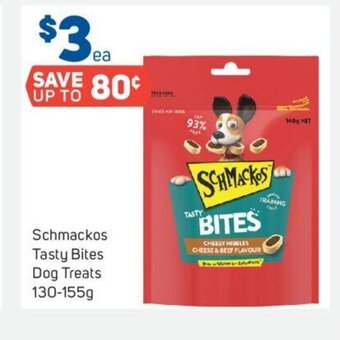 Foodland Schmackos Tasty Bites Dog Treats 130-155g offer