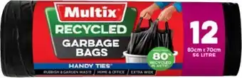 Multix Recycled Garbage Bags 12 Pack