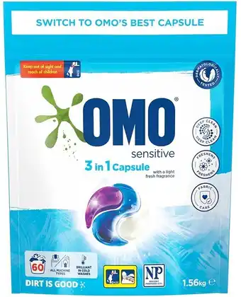 BIG W Omo 60-Pack 3-in-1 Capsules offer
