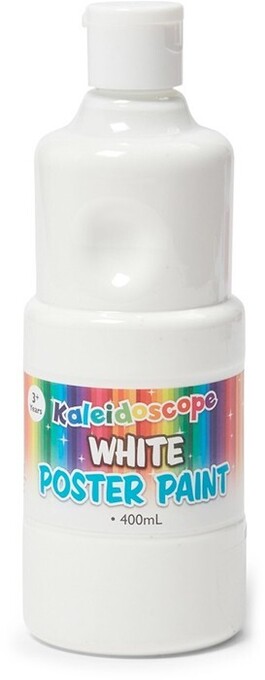 BIG W Kaleidoscope Poster Paint 400ml - White offer
