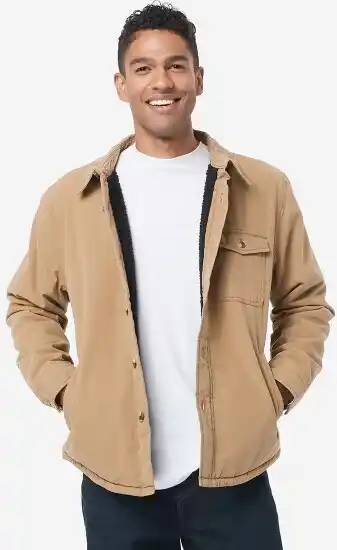 Kmart Sherpa Lined Shirt Jacket offer