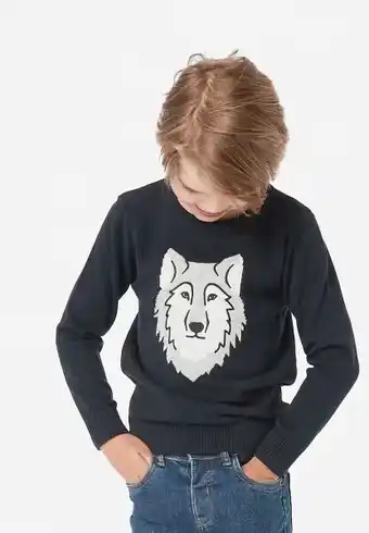 Kmart Jacquard Animal Crew Neck Top offer