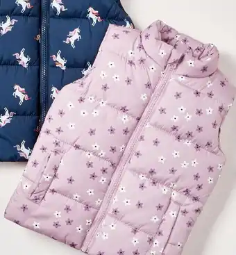 Puffer Vest - Floral