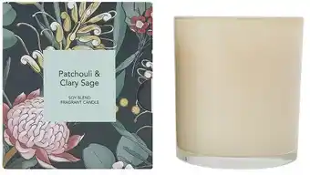 Kmart Patchouli and Clary Sage Fragrant Candle offer