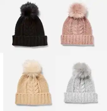 Cable Pom Pom Beanie