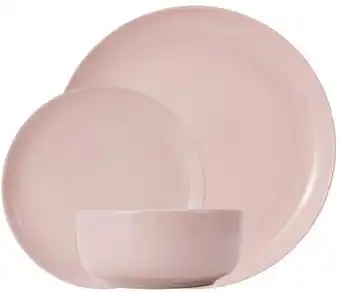Kmart Blush Pink 12 Piece Dinner Set offer