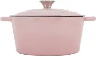 4L Cast Iron Casserole - Blush