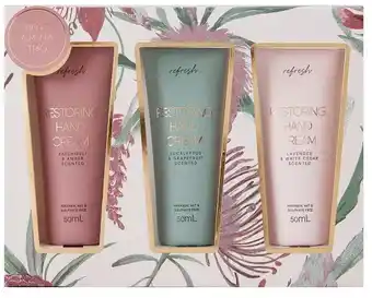 Kmart Refresh Hand Cream Trio offer