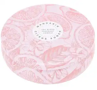 Kmart Mandarin Citrus Punch Soy Blend Fragrant Candle offer