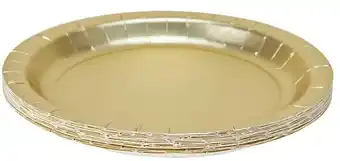 Kmart 16 Pack Gold Paper Plates offer