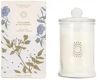 Kmart Cyclamen & Patchouli Jar Fragrant Candle offer