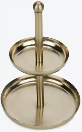 Kmart 2 Tier Brass Look Jewellery Holder offer