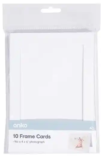 Kmart 10 Pack Frame Cards offer