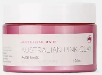 Kmart Brighten & Detoxify Face Mask 120ml - Australian Pink Clay offer