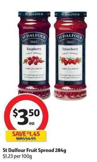 Coles St Dalfour Fruit Spread 284g offer