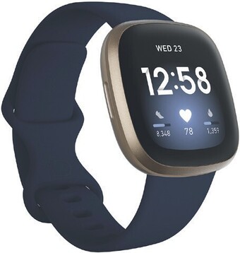 Officeworks Fitbit Versa 3 Smart Watch - Midnight and Gold* offer