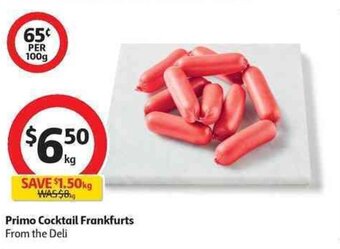 Coles Primo Cocktail Frankfurts offer