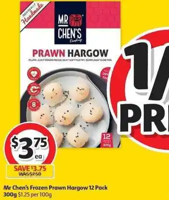 Coles Mr Chen's Frozen Prawn Hargow 12 Pack 300g offer