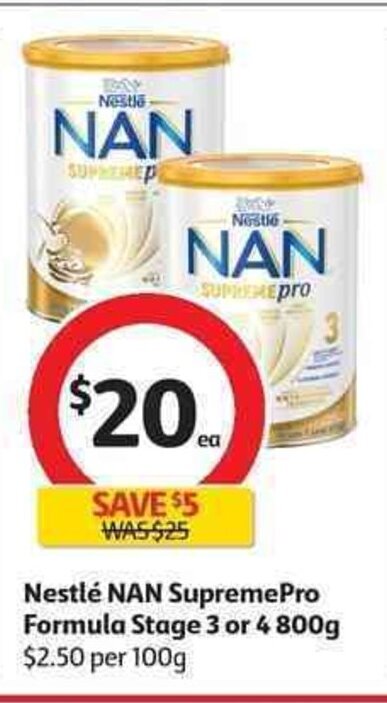 Nan optipro gold 1 coles best sale