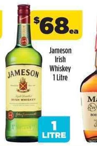 Coles Jameson Irish Whiskey 1 Litre offer
