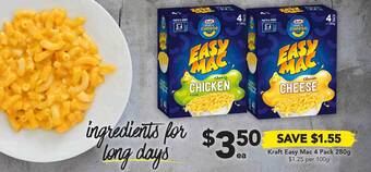 Drakes Kraft Easy Mac 4 Pack offer